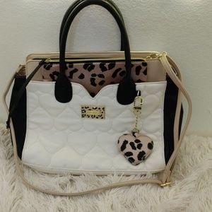 Betsey Johnson Quilted Dip Satchel